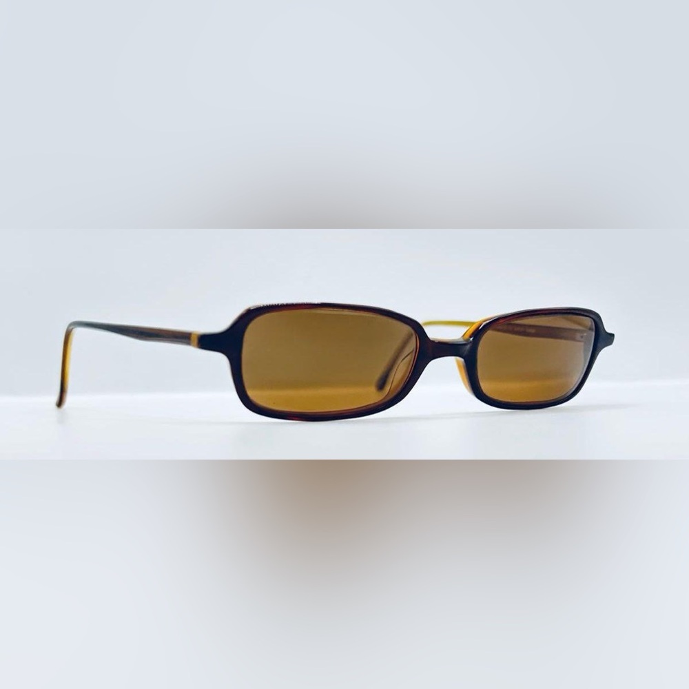 Vintage Vivid 12 Brown Oval Sunglasses Frames